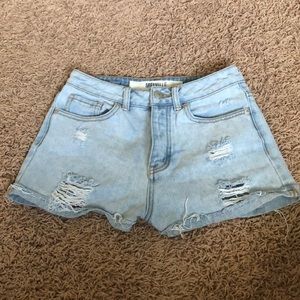 Brandy Melville High Waisted Jean Shorts